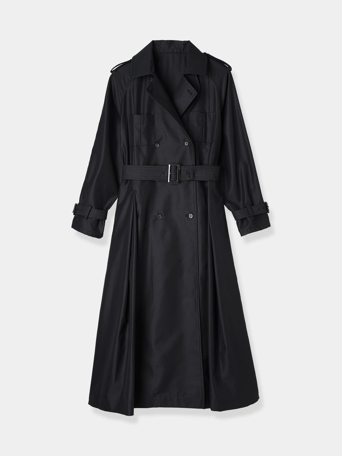 Belted Flare Trench coat – L