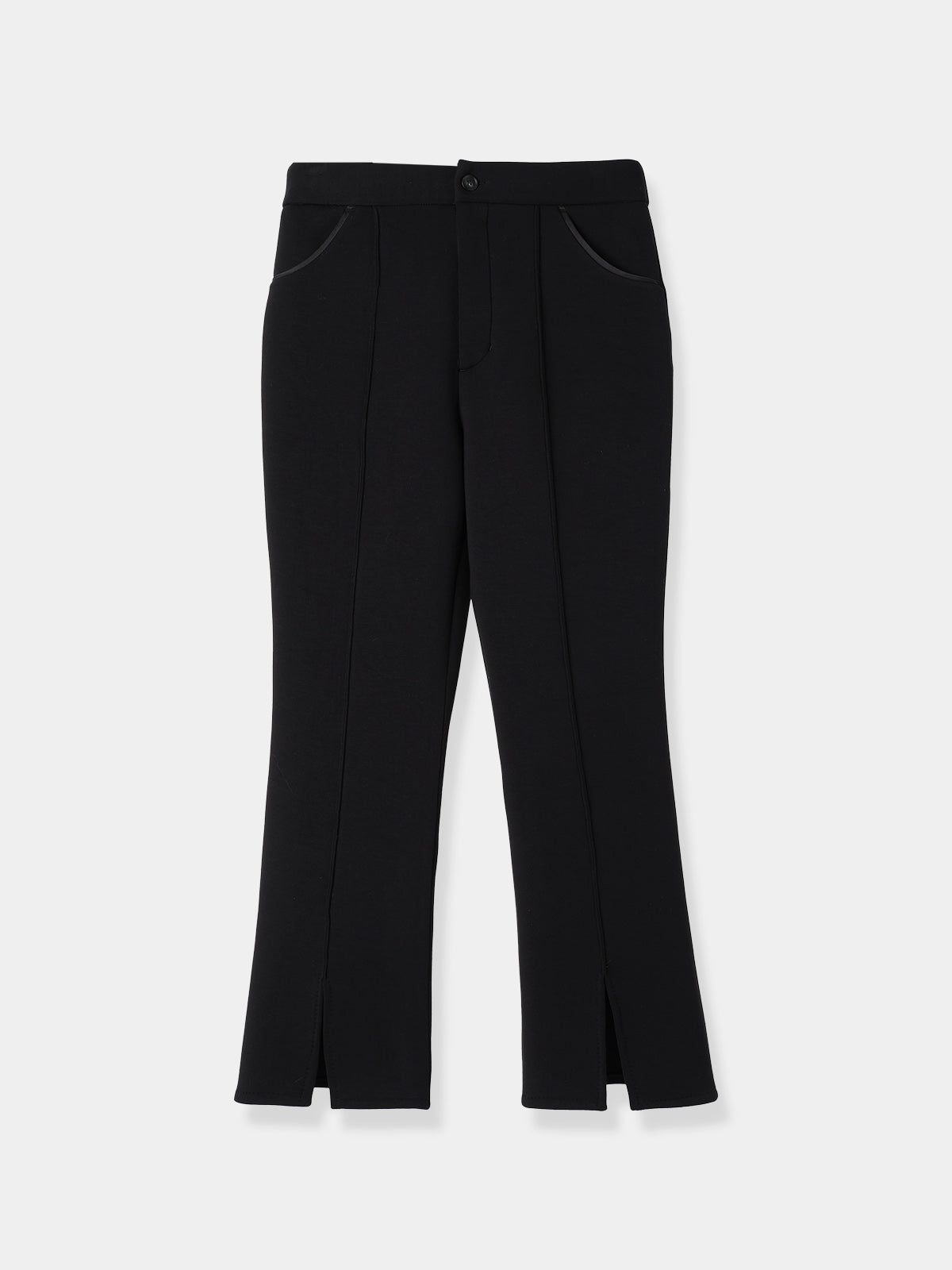 Double Knit Center Slit Pants – L display picture 1