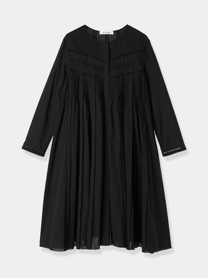 【再入荷】Pin-tuck Lace Mini Dress