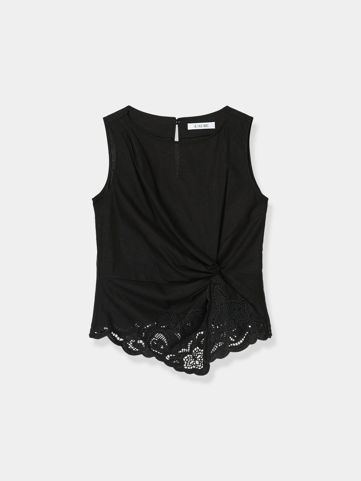 Orchid Cutwork Twist Top