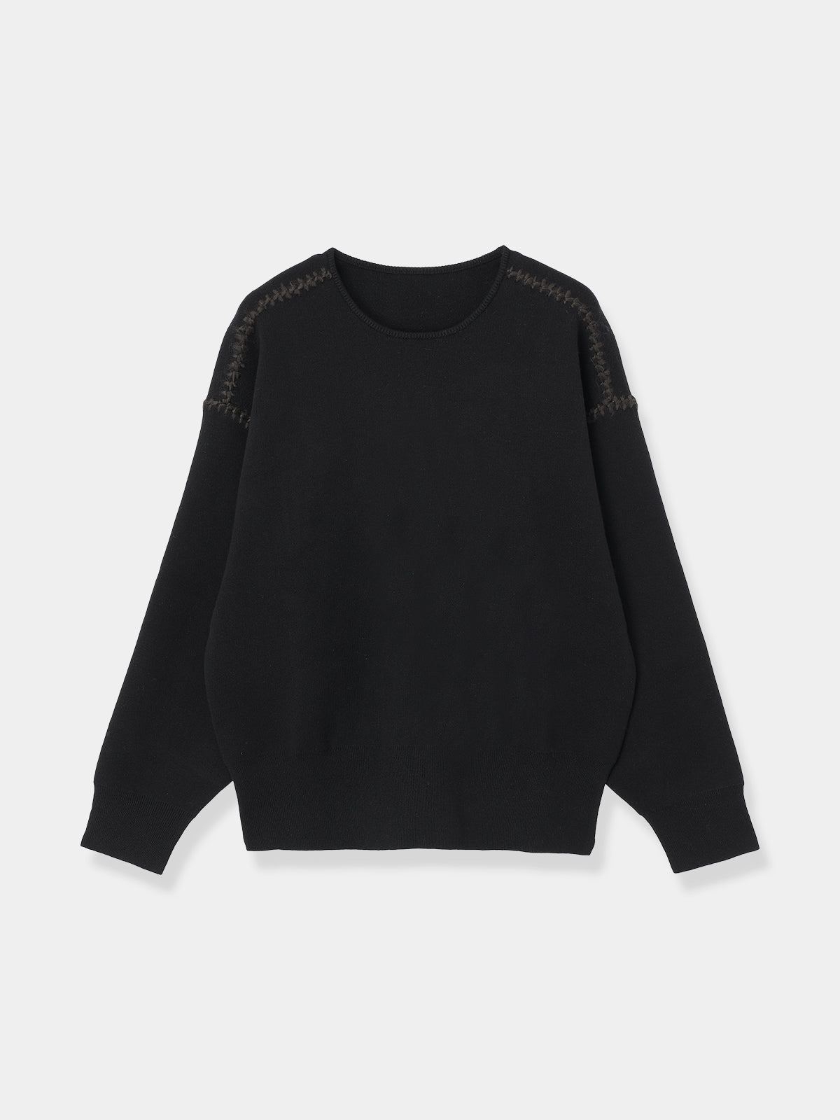 Contrast Stitch Oversized Knit