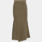 Panel Rib Wool Knit Skirt