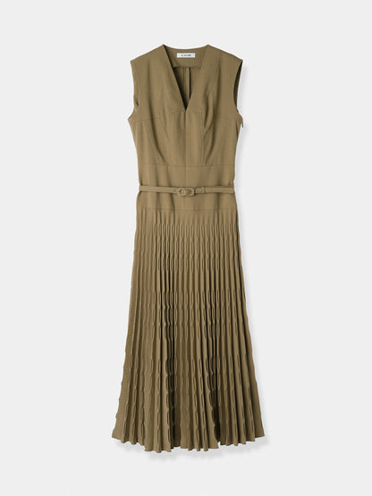 Shell Pleats Dress