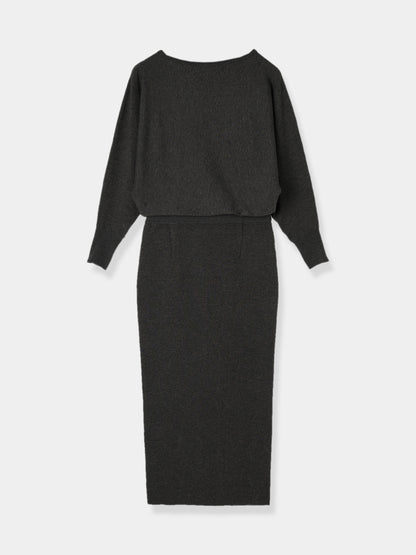 Dolman sleeve Knit dress