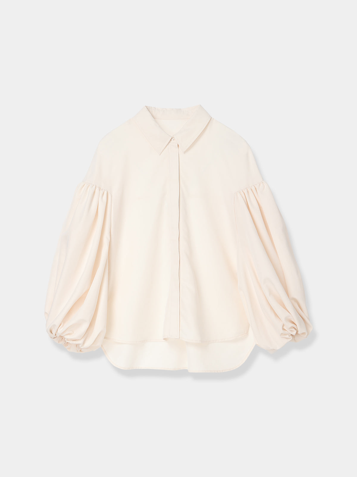 Bow Tie Balloon Sleeve Blouse