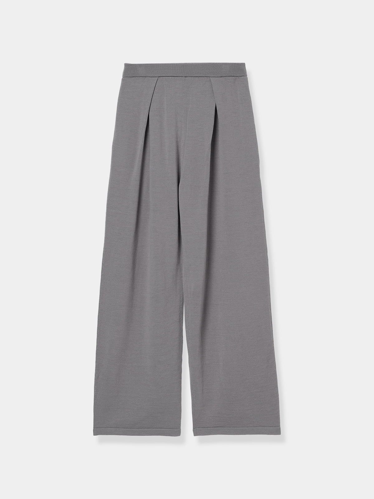 Structured Tuck Wide Pants