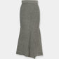 Panel Rib Wool Knit Skirt