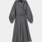 Asymmetric Side Buckle Dress