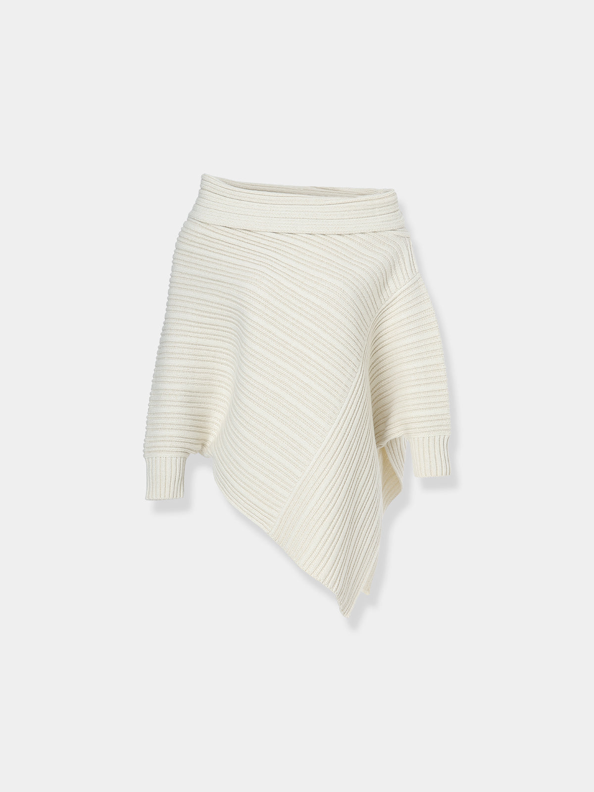 Panel Rib Wool Knit Tops