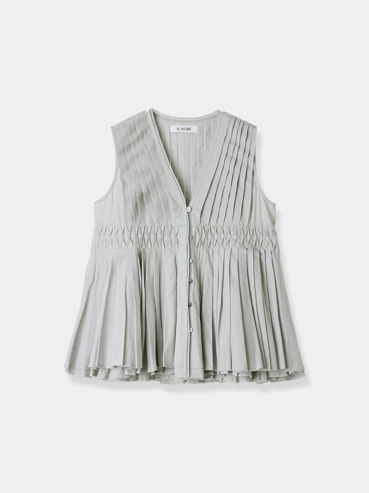 Cotton Tiered Volume Blouse