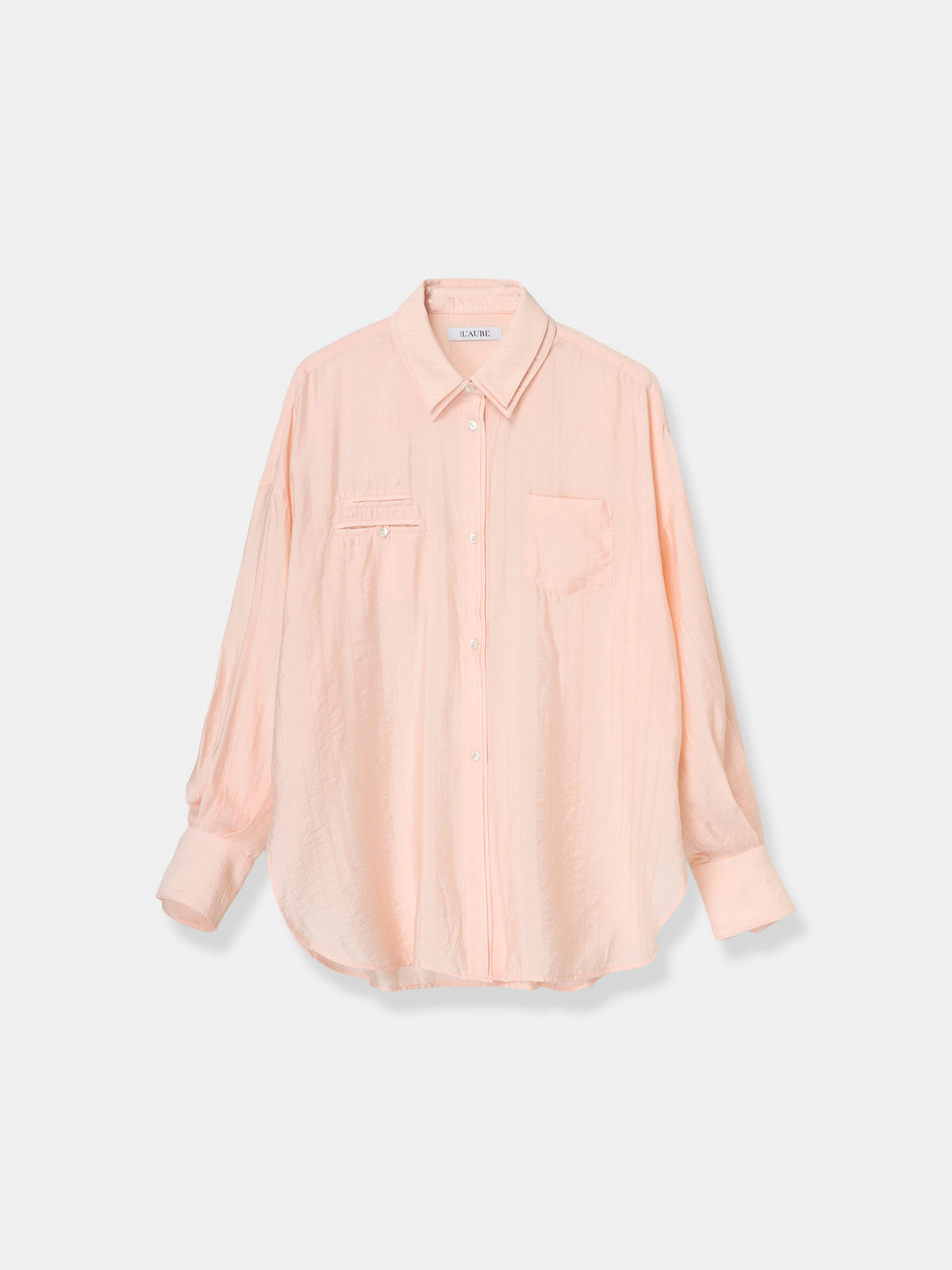 【POPUP】Layered Collar Wrap Shirt