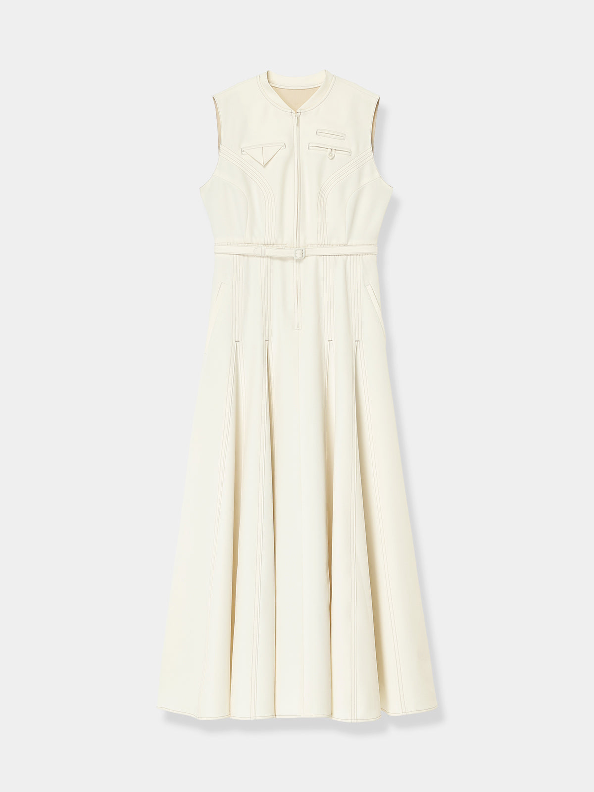 ワンピース laubeblanc Architect Zip Flare Dress Architect Zip Flare Dress