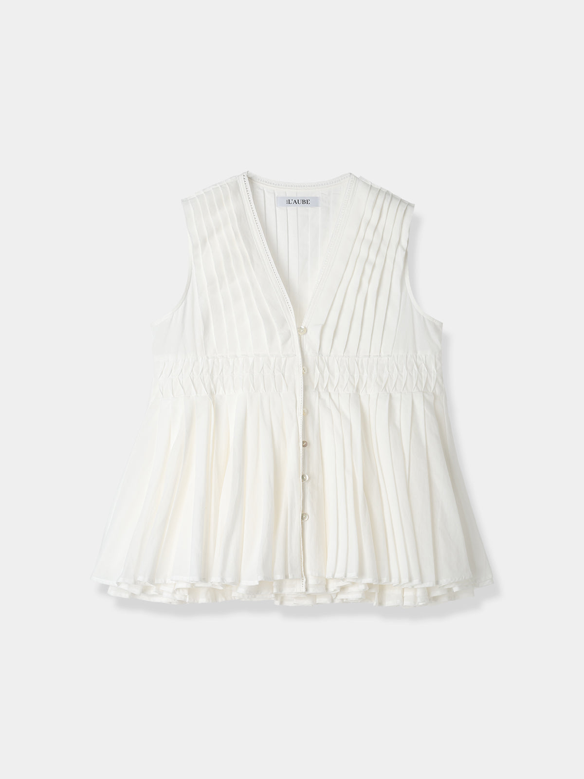 Cotton Tiered Volume Blouse