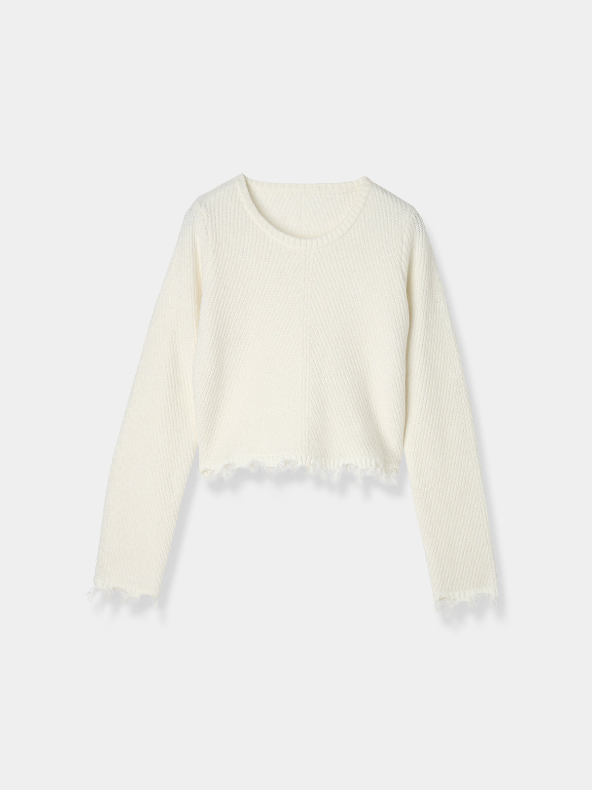 Cropped Damage Knit tops – L 