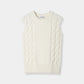 Side cable knit Vest