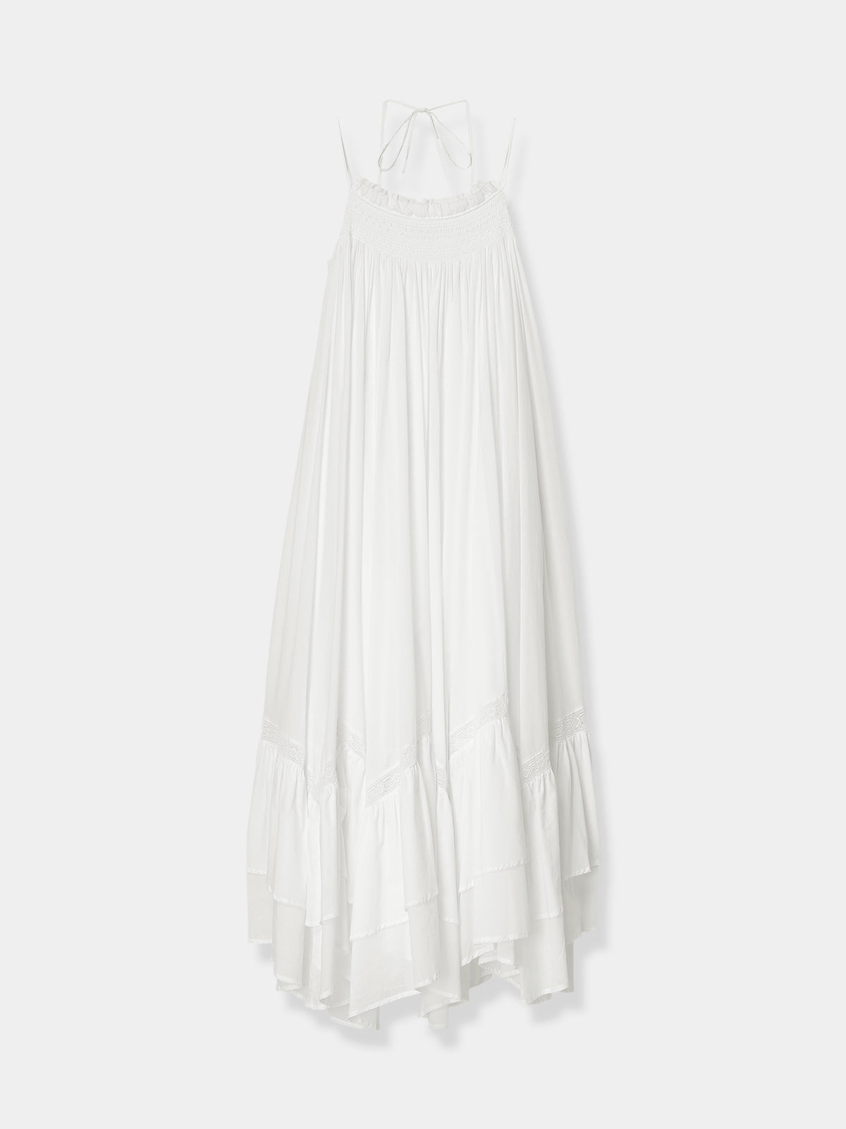 Smocking Lace Volume Dress