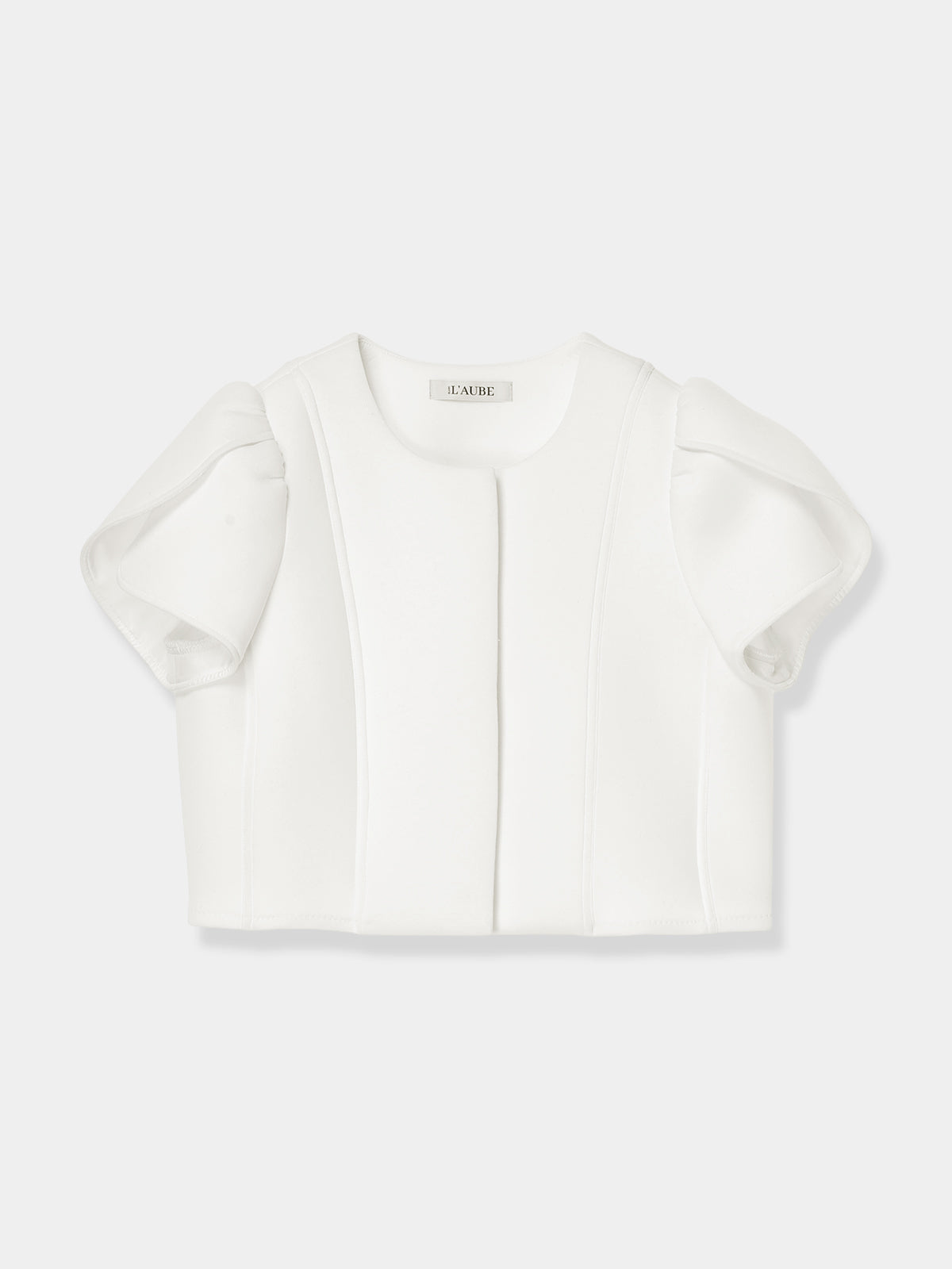 トップス laubeblanc Tulip Sleeve Compact Jacket Tulip Sleeve Compact Jacket – L'AUBE BLANC