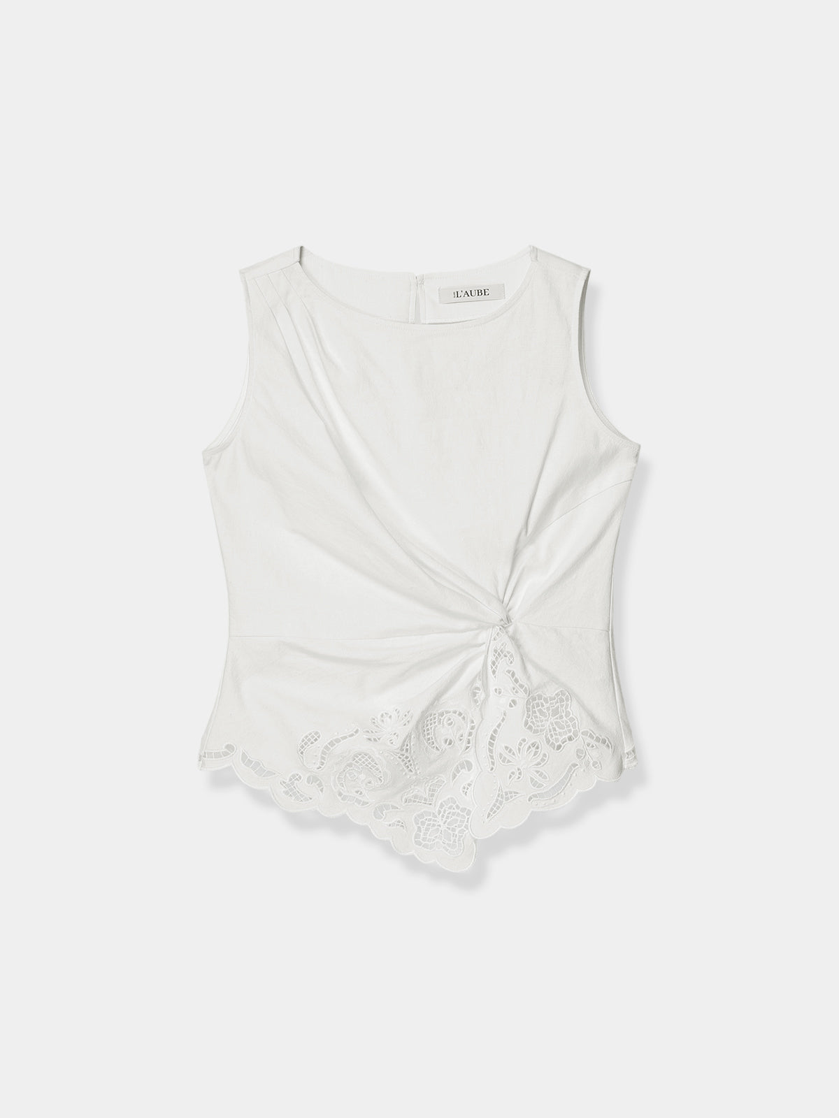 Orchid Cutwork Twist Top