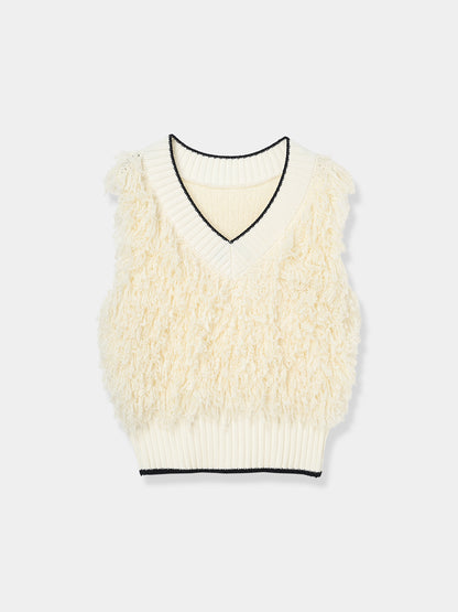 Fringe Knit Vest