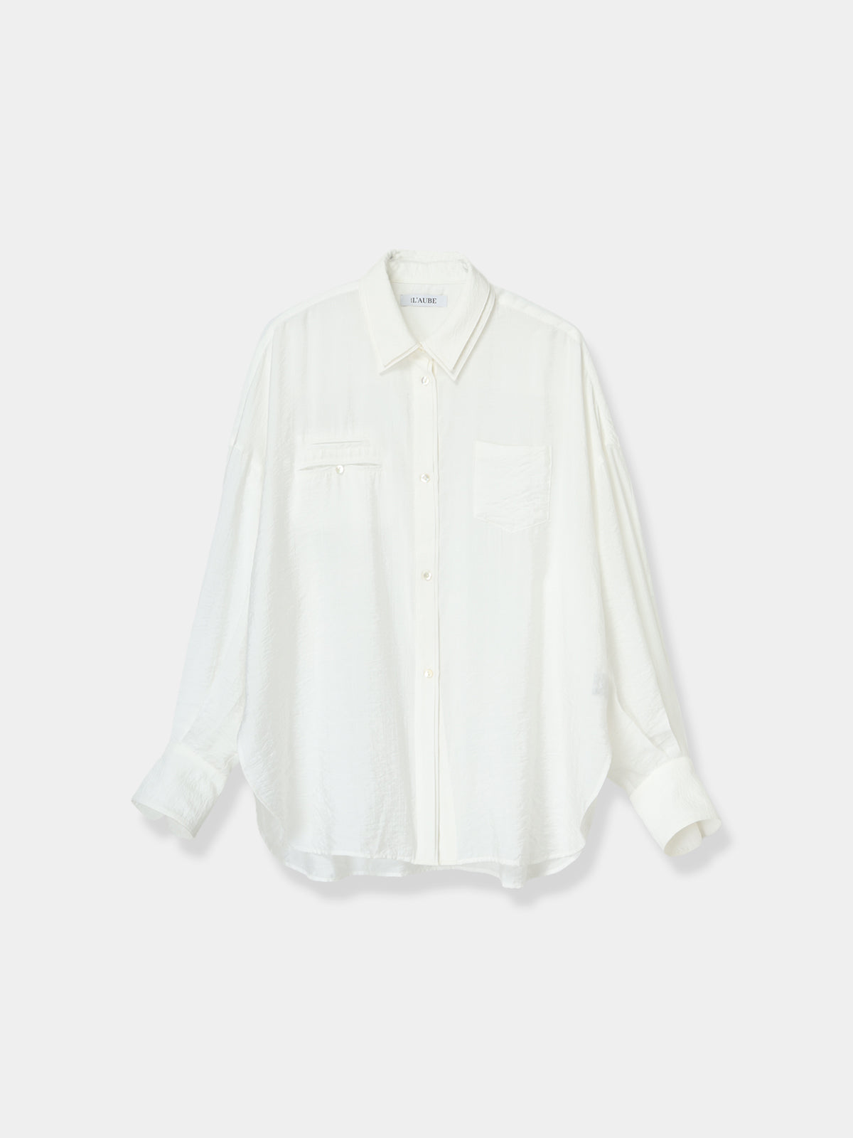 【POPUP】Layered Collar Wrap Shirt