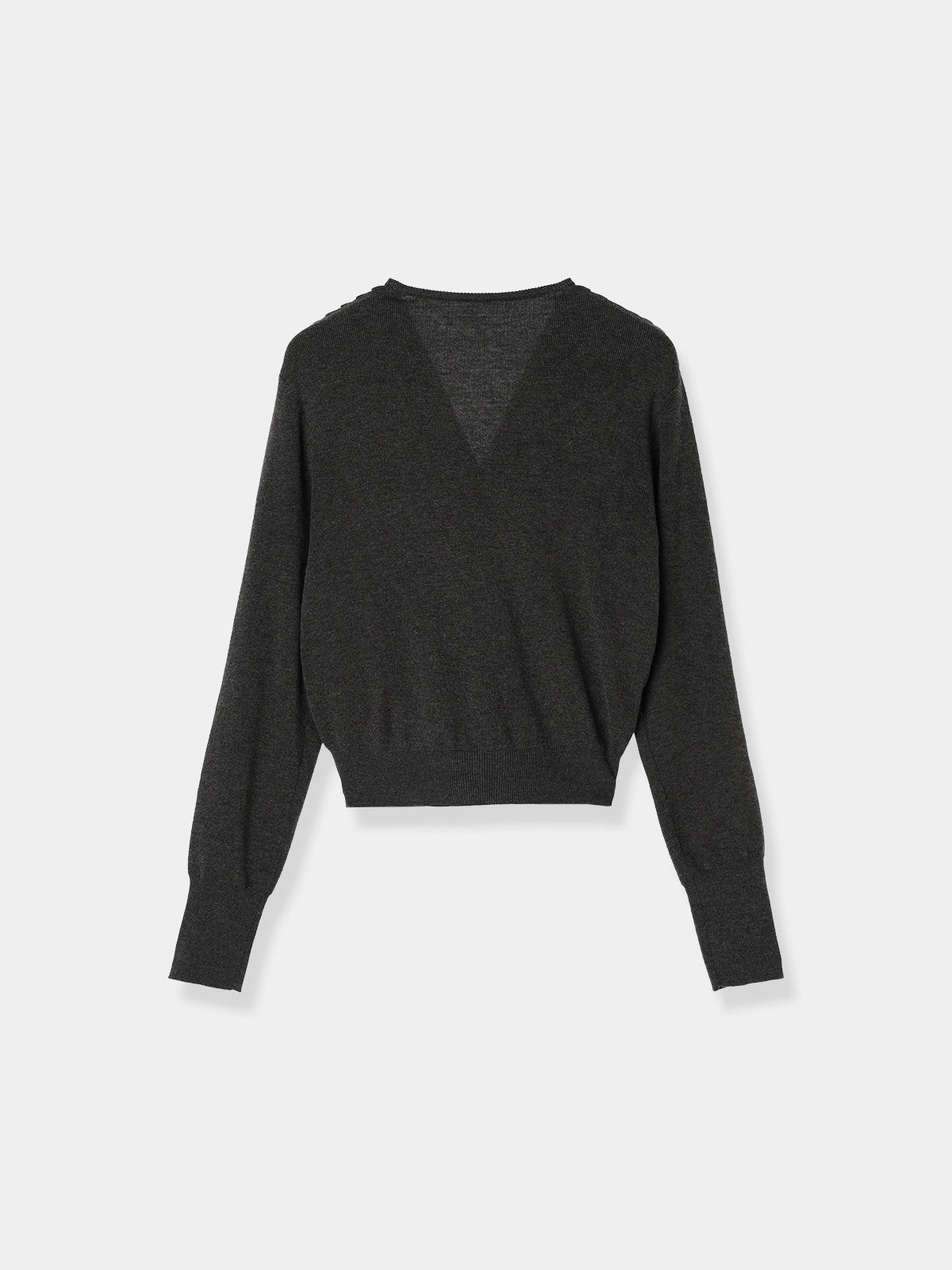 Pleats Cache-coeur Knit Tops
