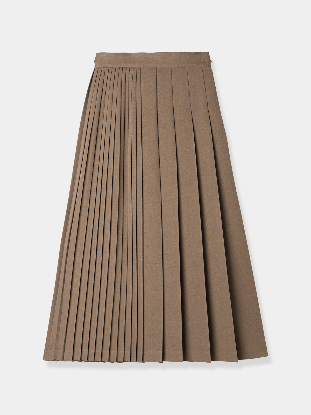 Asymmetry pleats skirt