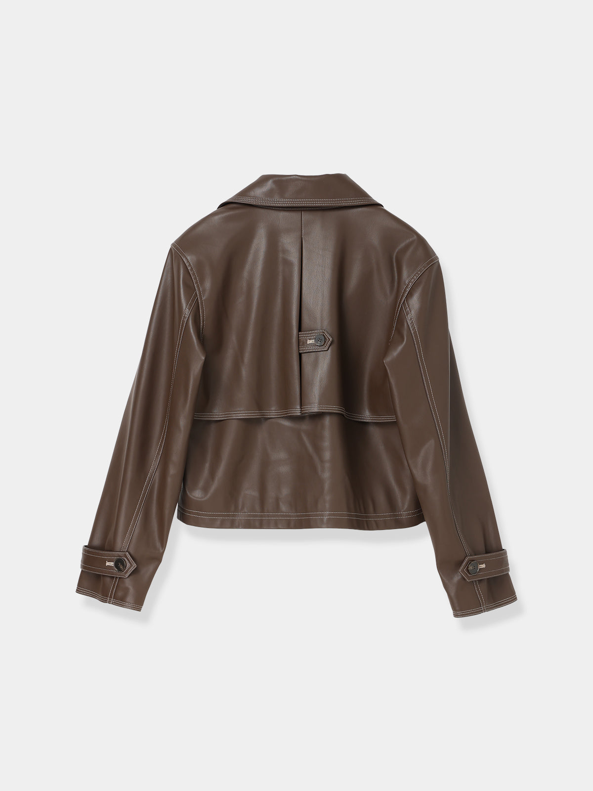 Double Breasted Leather Jacket