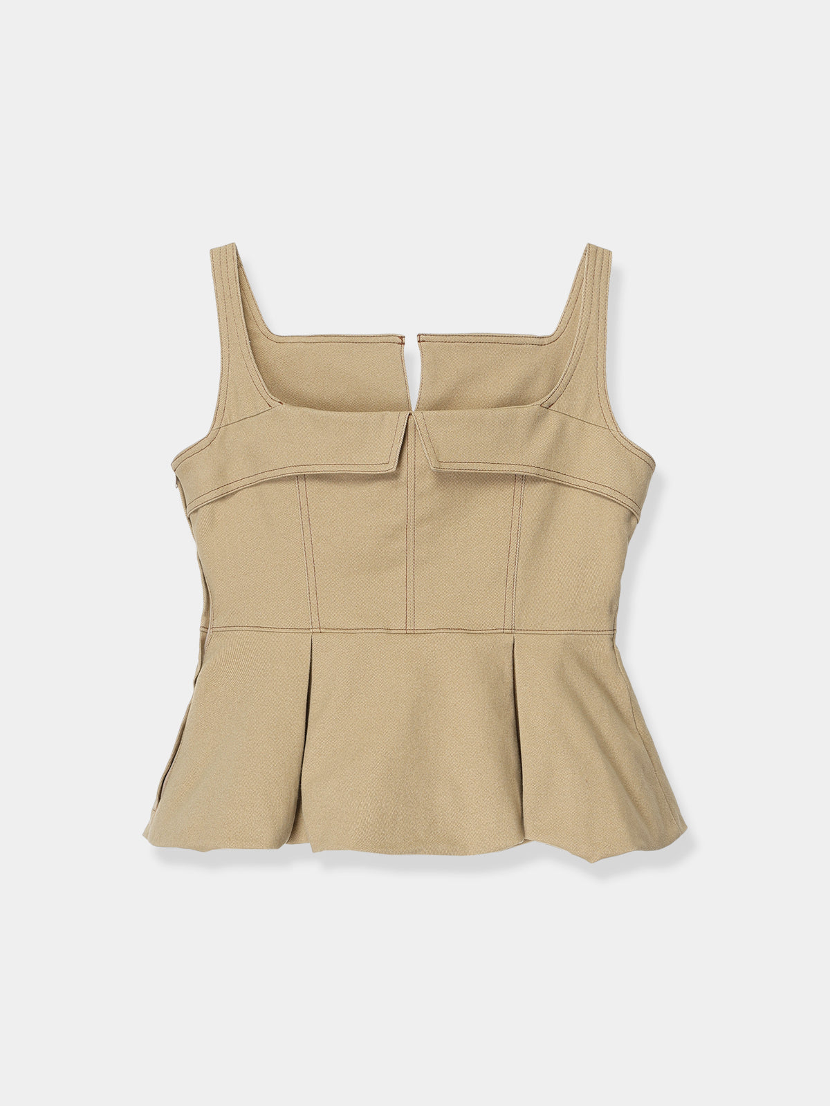 Sculpted Peplum Balloon Top – L'AUBE BLANC