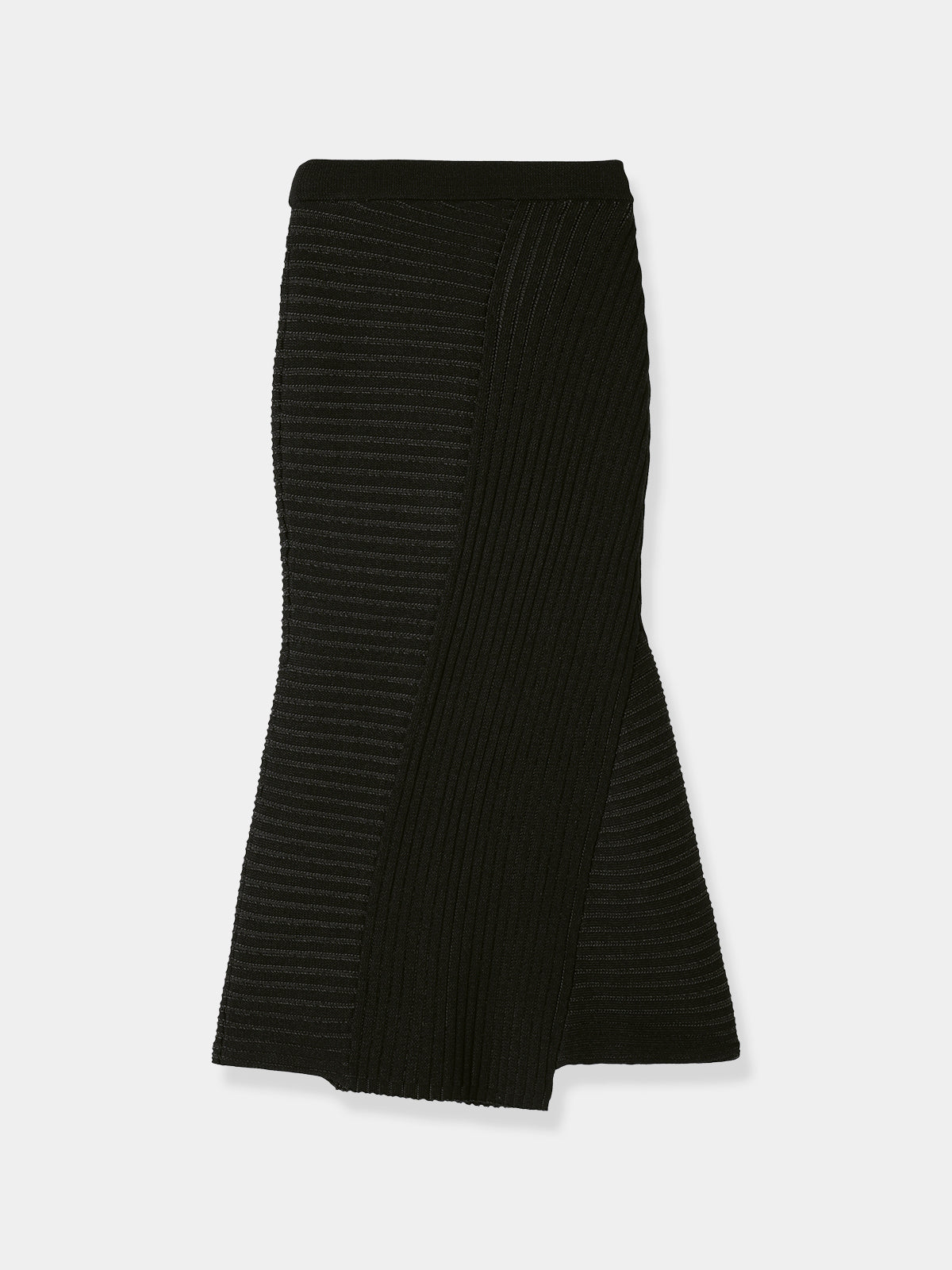 Panel Rib Knit Skirt