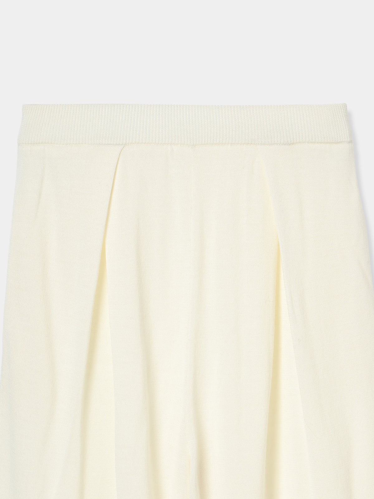 Structured Tuck Wide Pants