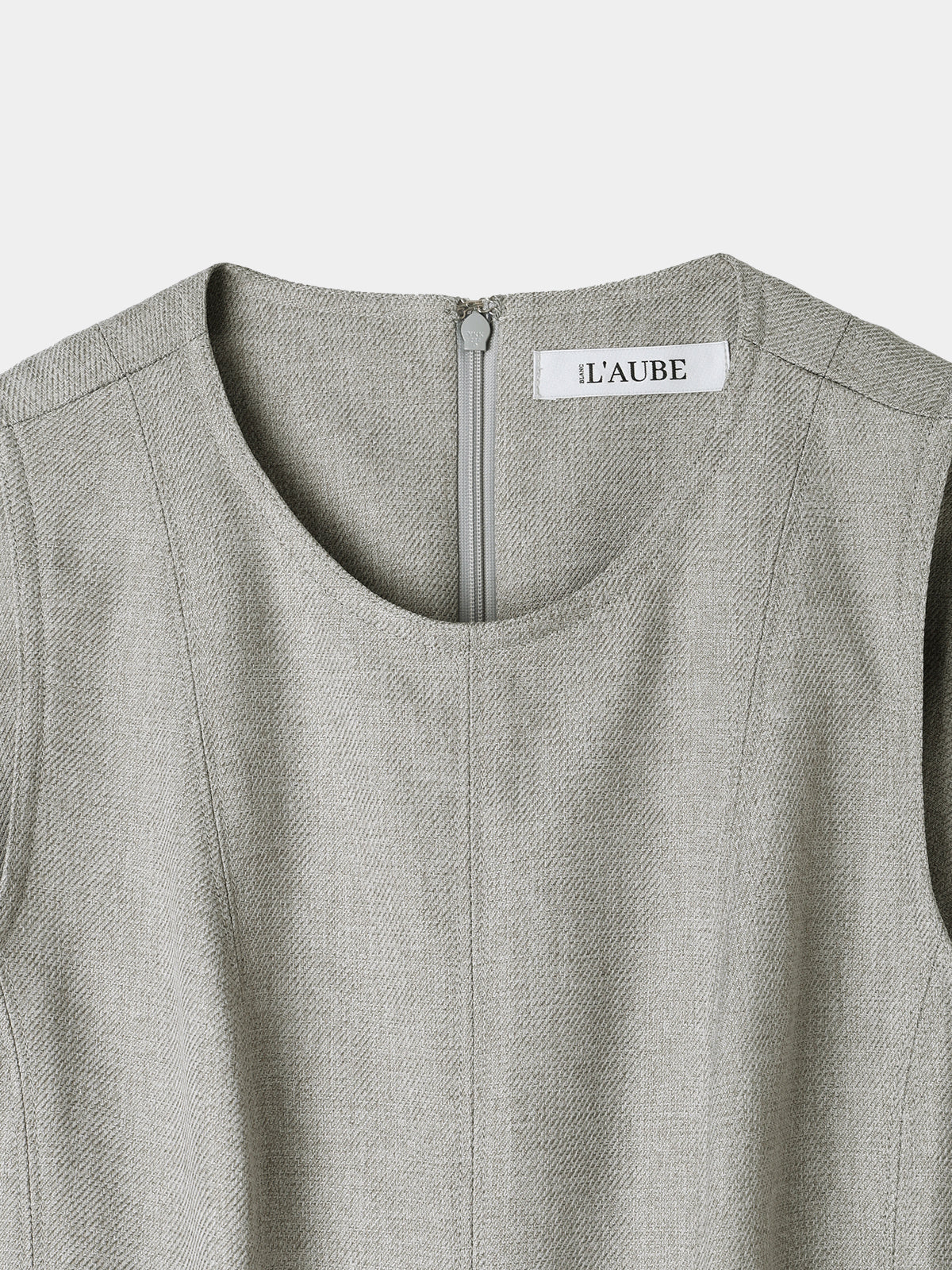 Double-belted Melange Dress