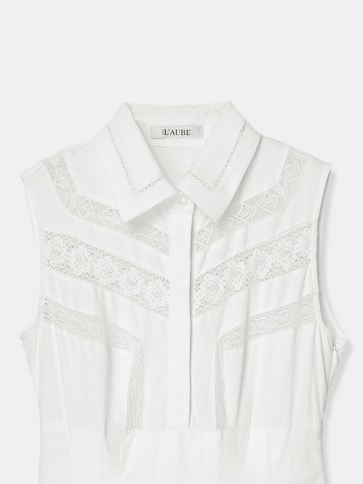 Asymmetric Lace Panel Dress