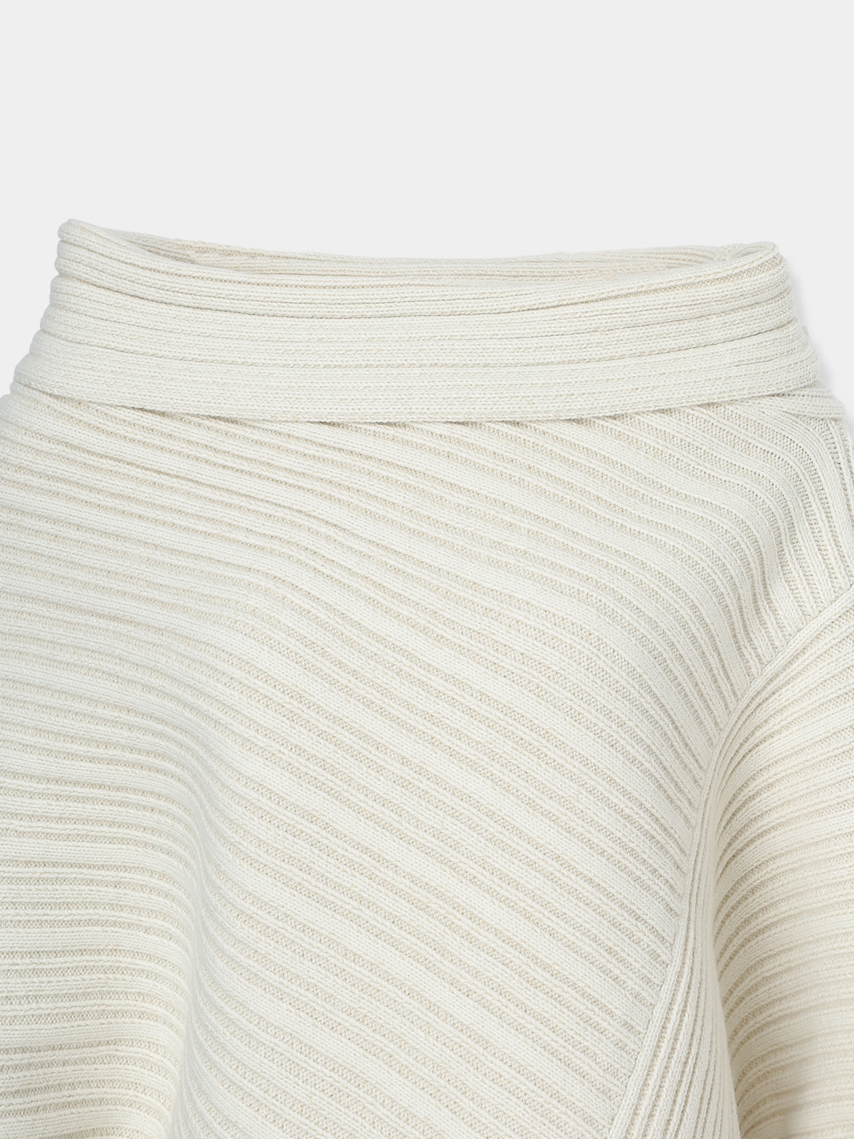 Panel Rib Wool Knit Tops
