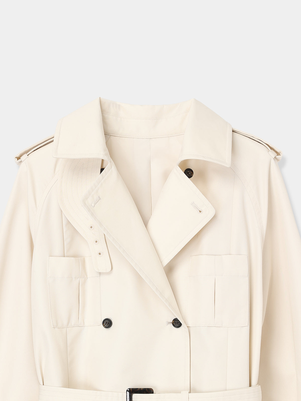 Belted Flare Trench Coat