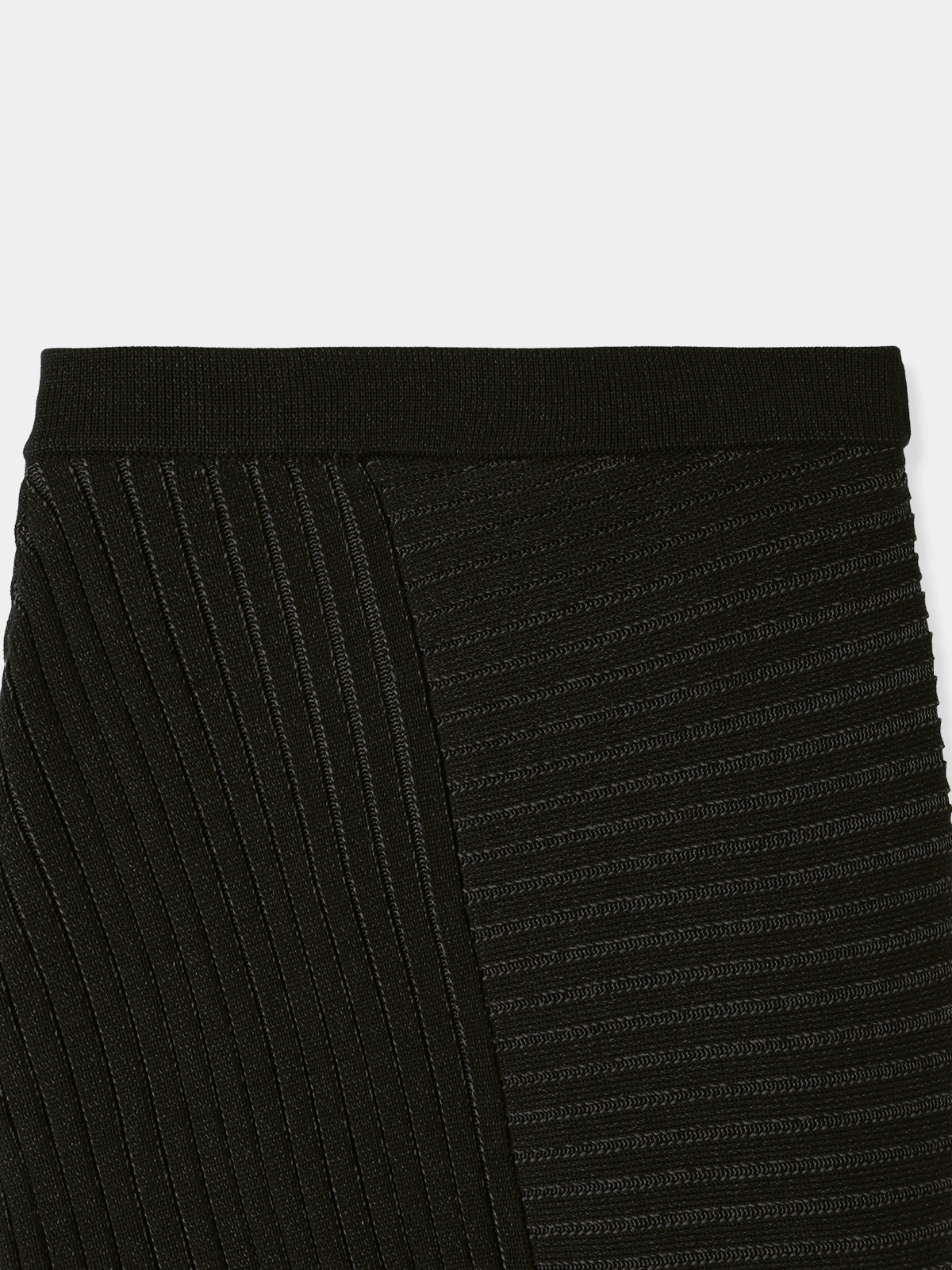 Panel Rib Knit Skirt