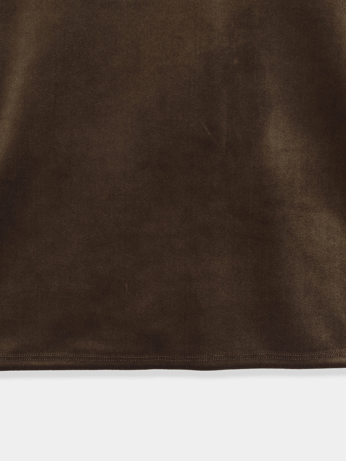 Sharp Neck Velour Tops
