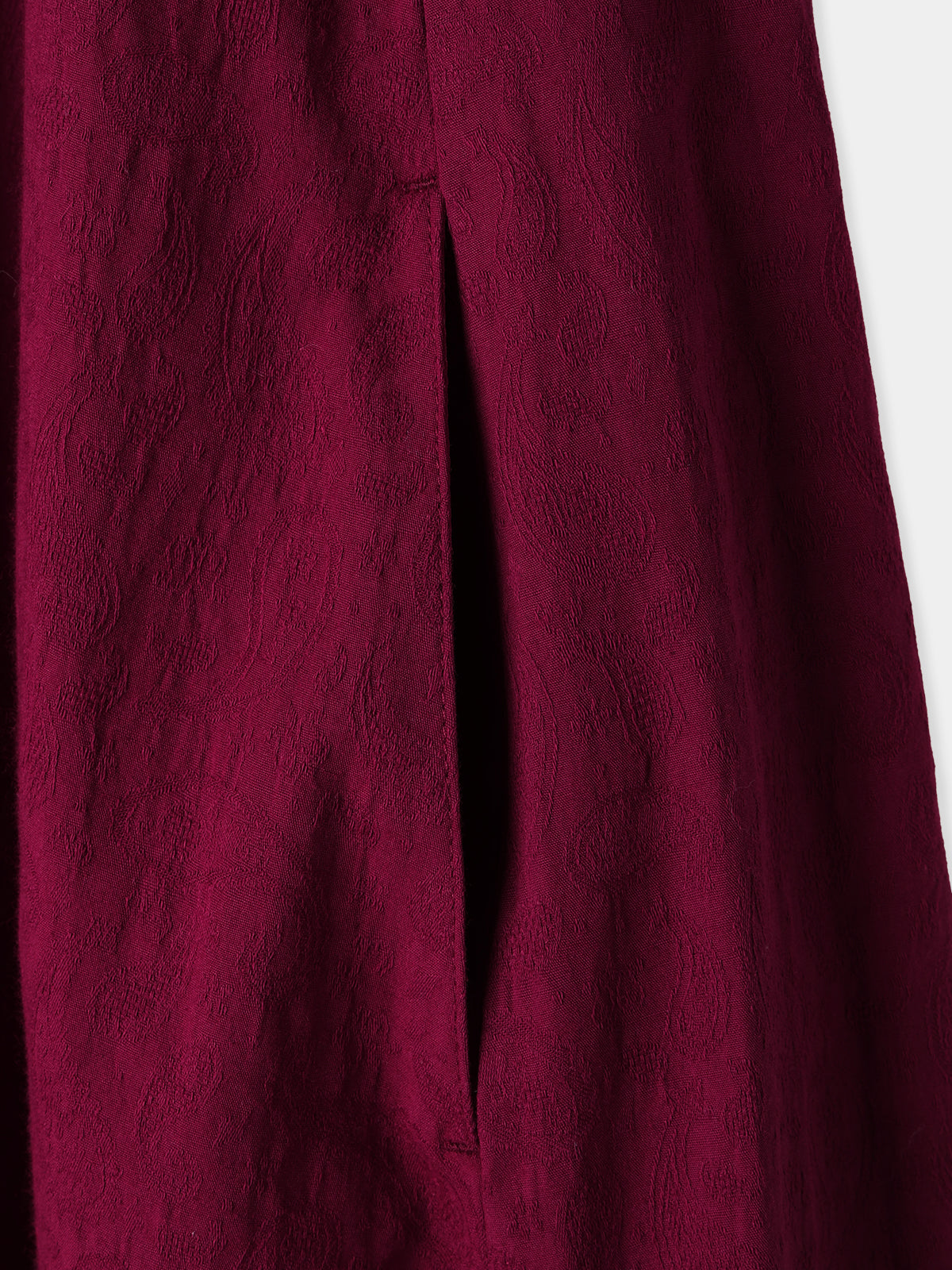 Paisley jacquard piping Dress