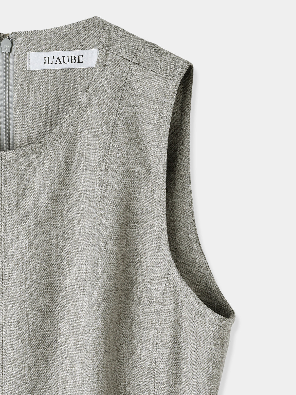 Double-belted Melange Dress
