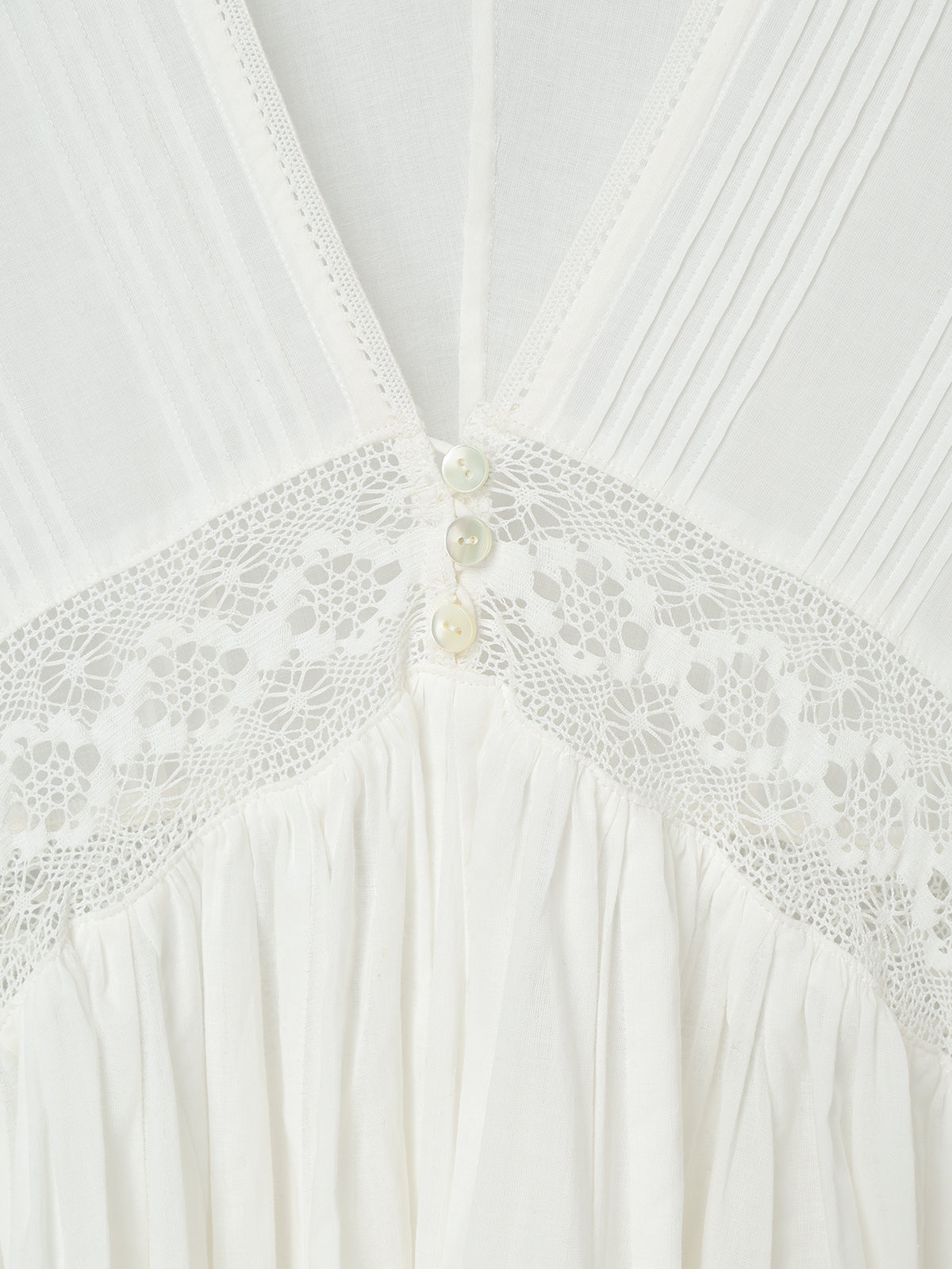 Yoke Lace Volume Dress