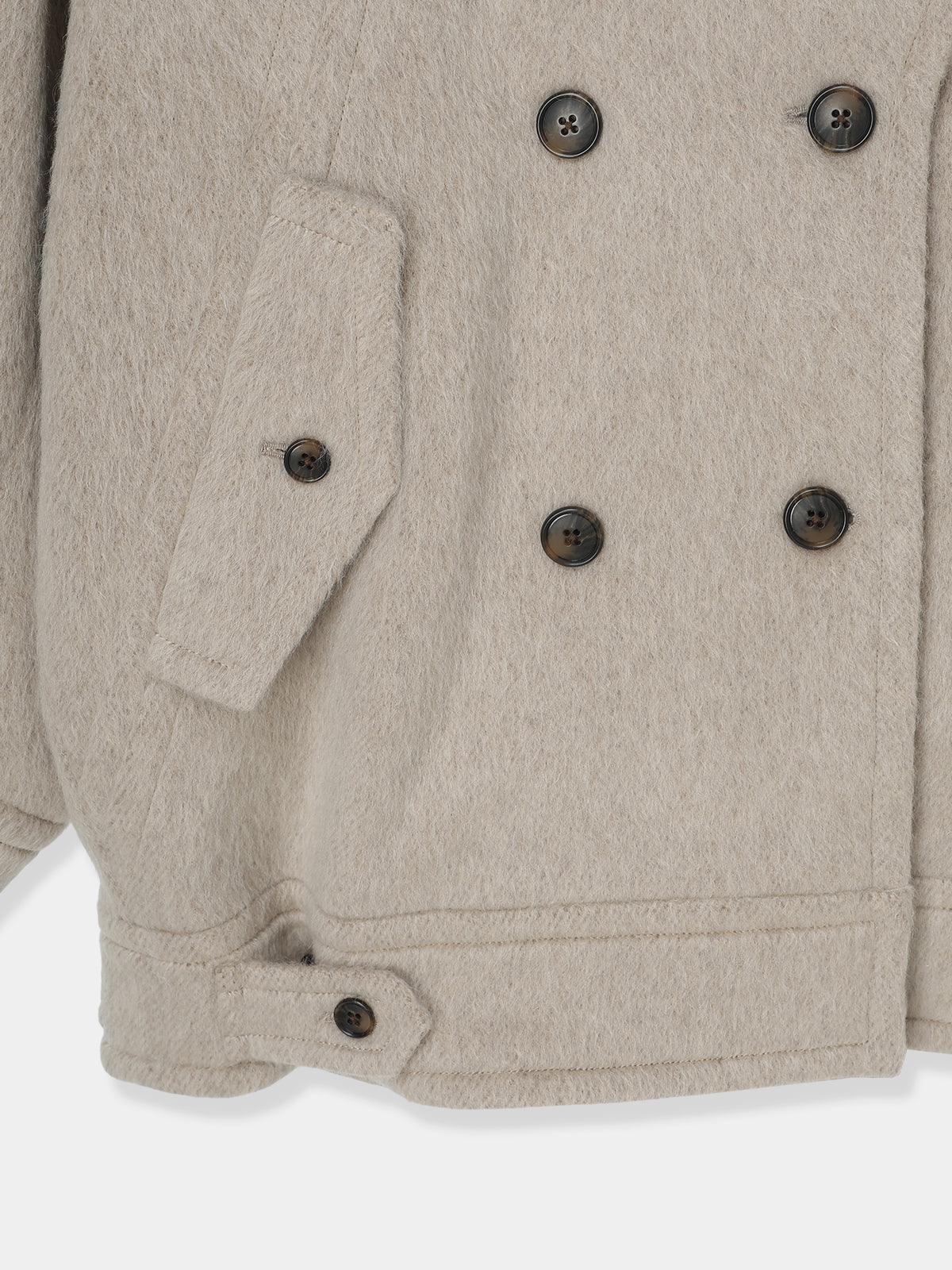 Signature Wide Lapel Mid Coat