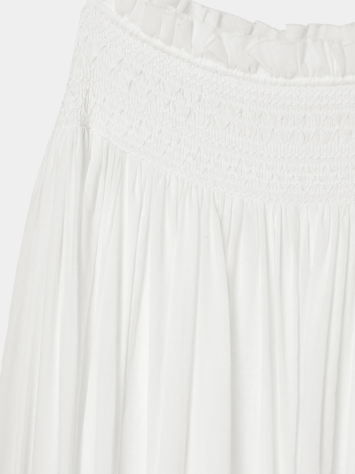 Smocking Lace Volume Dress