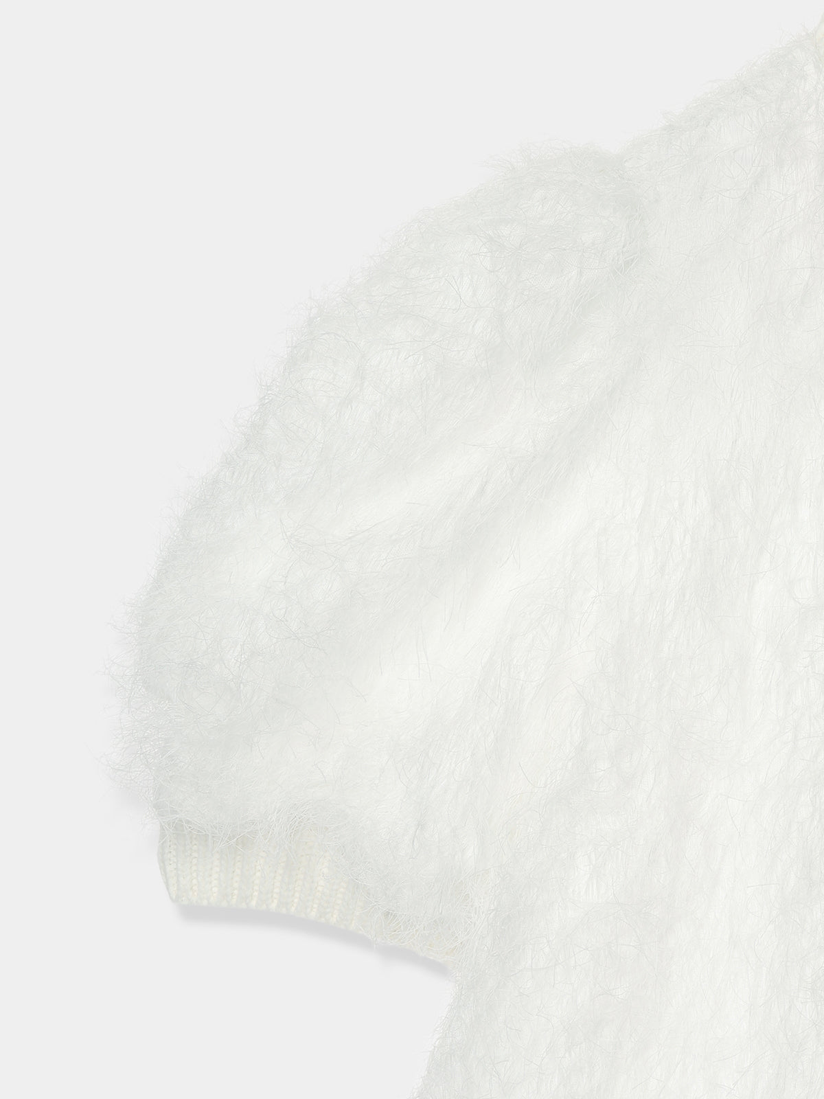 Feather Fringe Puff Top