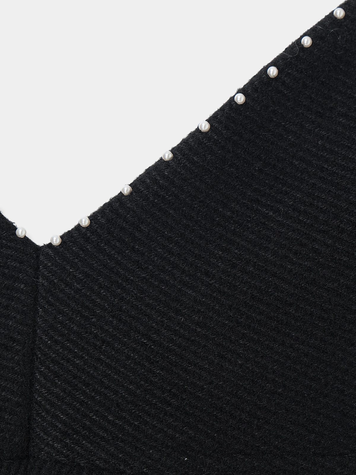 Pearl Trim Wool Combinaison
