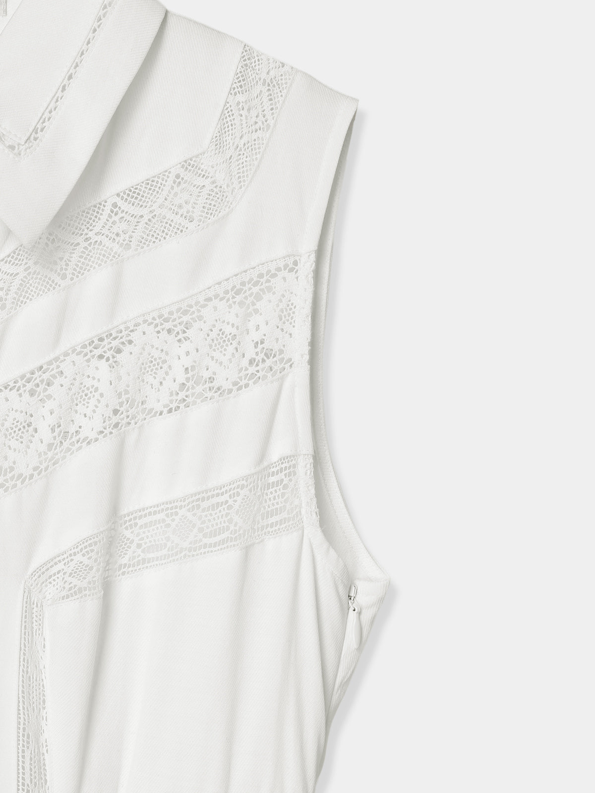 Asymmetric Lace Panel Dress