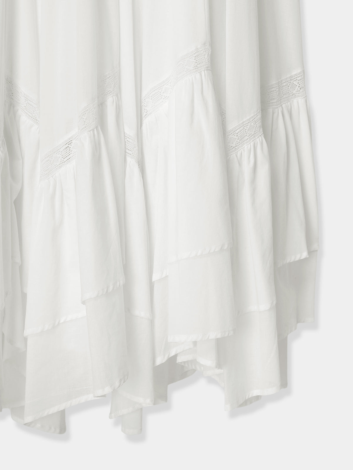 Smocking Lace Volume Dress