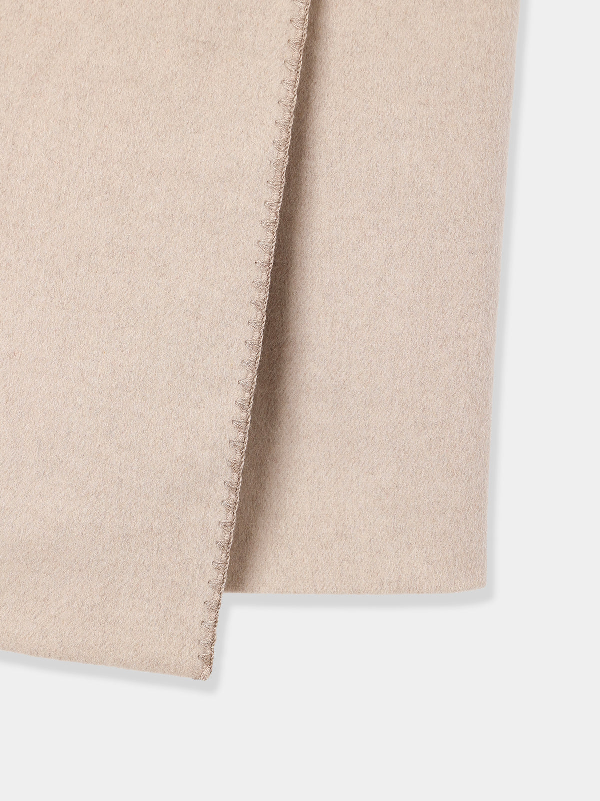 Asymmetric Wool Wrap Skirt