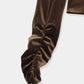 Sharp Neck Velour Tops
