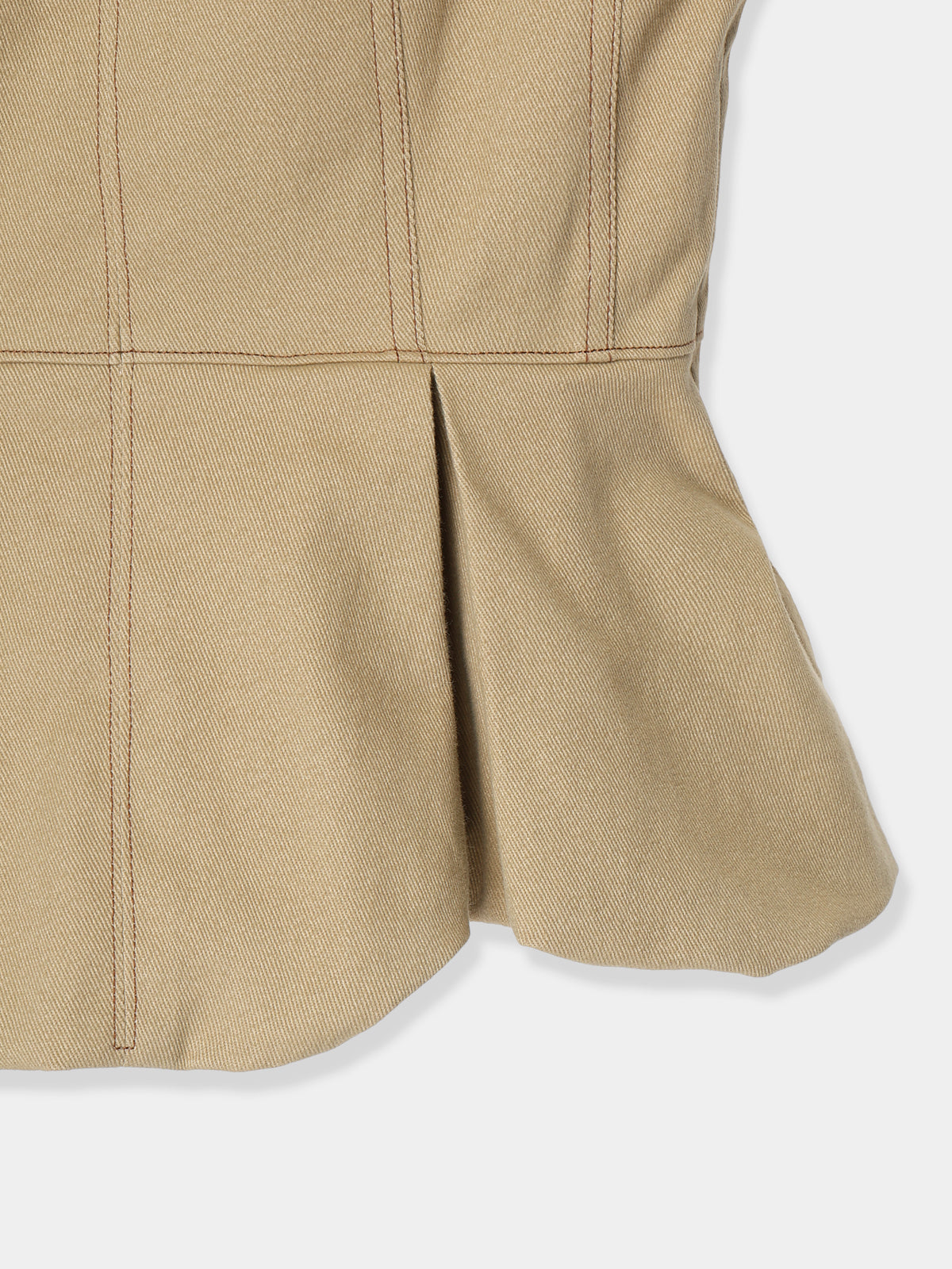 Sculpted Peplum Balloon Top