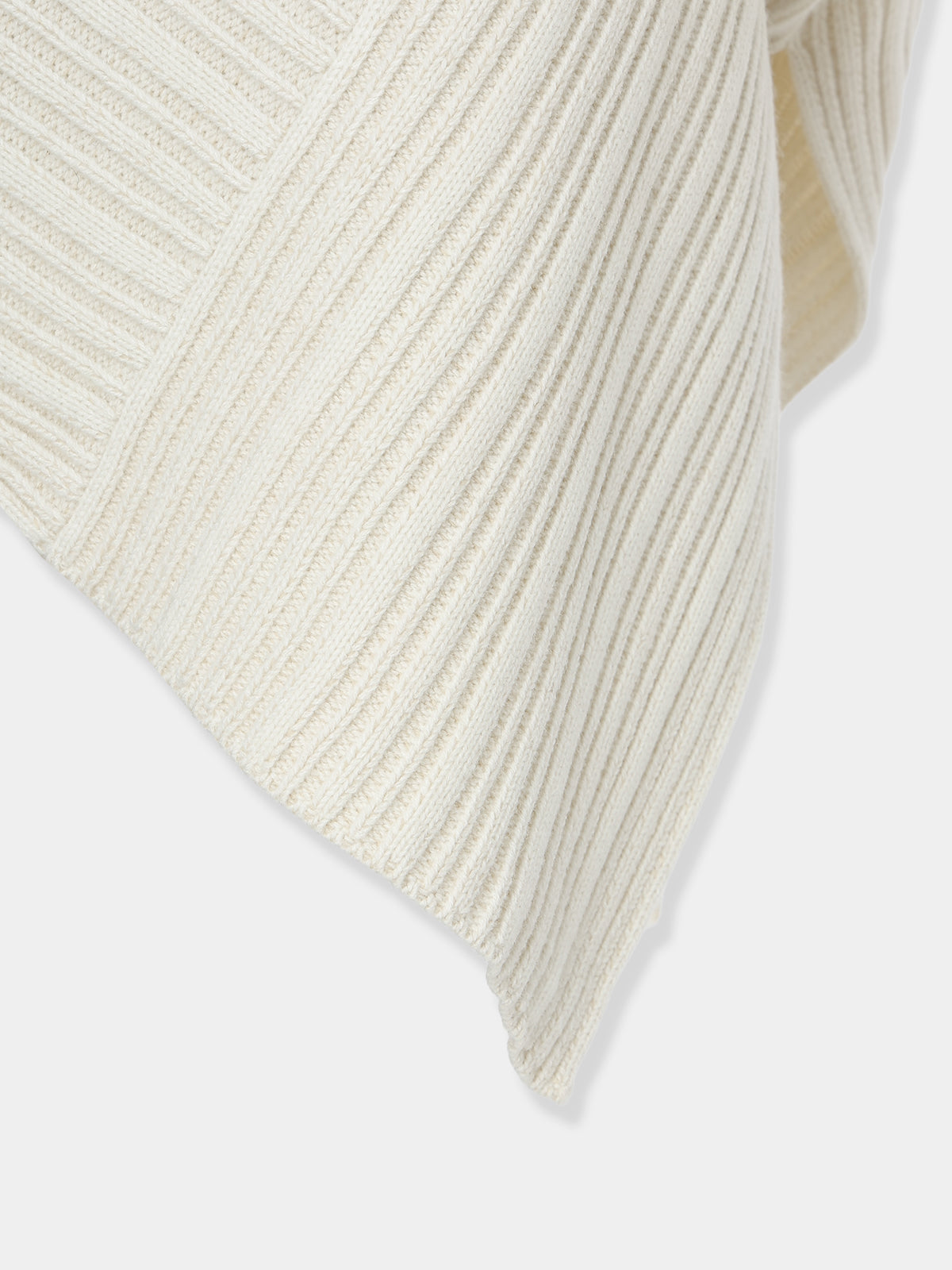 Panel Rib Wool Knit Tops