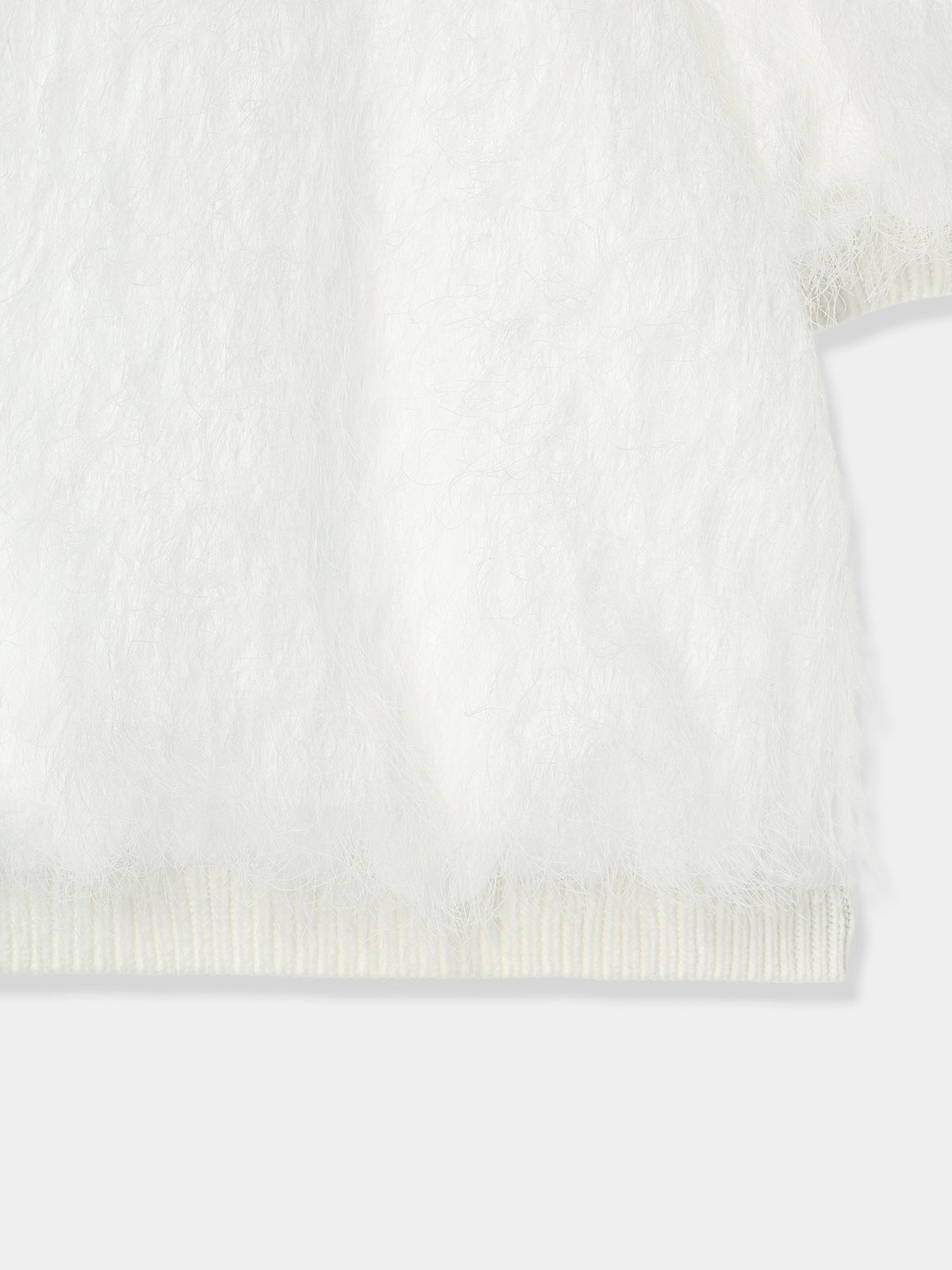 Feather Fringe Puff Top